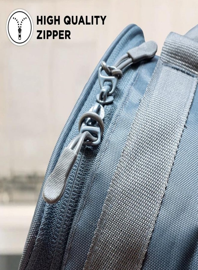 Allo Microwave Safe Steel Lunch Box for Office with Bag for Men and Women, Air Tight & Leak Proof Stainless Steel Tiffin for Office, School, College, Set of 3 with Chevron Grey Bag - Image 5